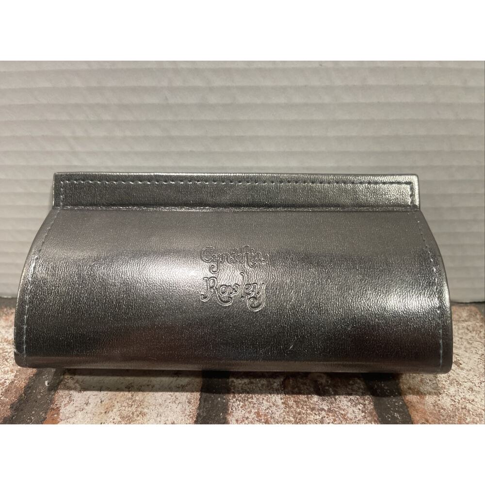 CYNTHIA ROWLEY Eyeglasses Sunglasses Hard Case Gunmetal Silver